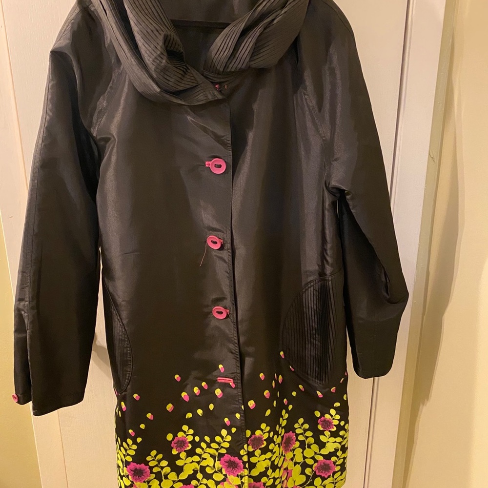 Beautiful raincoat from specialty boutique!